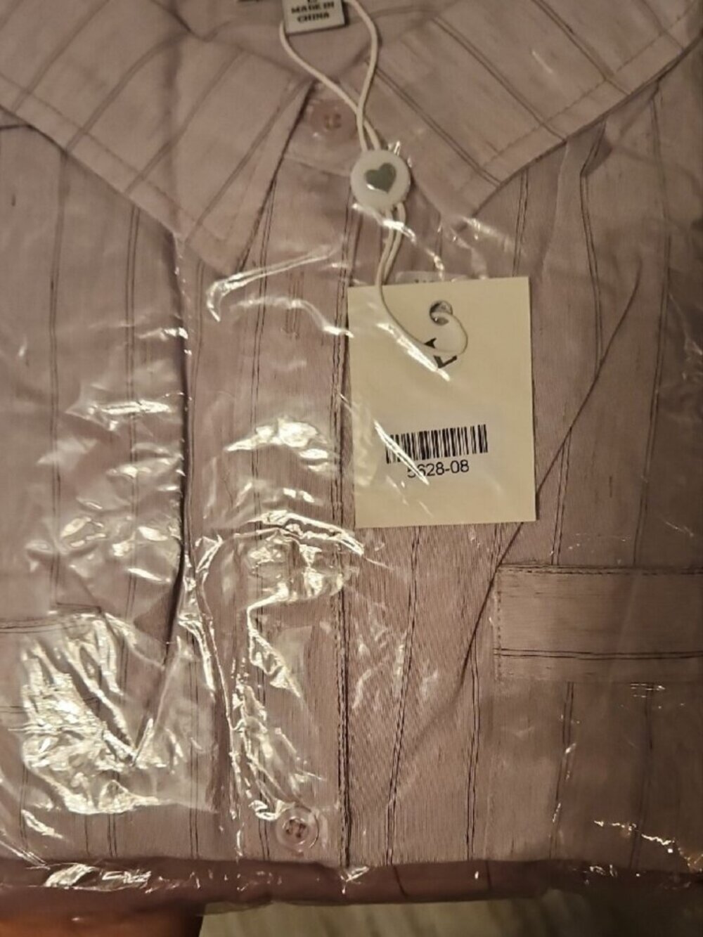 Crop Shirt with Matching Lavender Pants Set